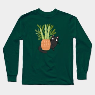 cat plant Long Sleeve T-Shirt